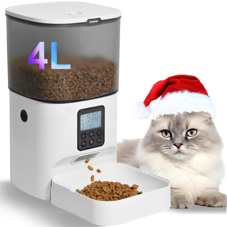 ANDOLL HOME ANDOLL HOME Automatic Cat Feeder, 4L Cat Food Dispenser with 10s Voi 10 Editorial review image