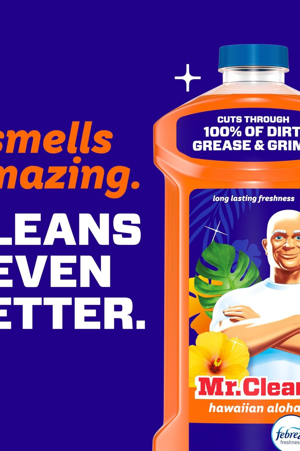 Mr. Clean All Purpose Cleaner, Mop Soap, Floor Cleaner Mopping Home, Bathroom, & Kitchen, Cleaning Liquid Mop & Bucket, Cleaning Supplies, Multi-Surface Dilutable, Hawaiian Aloha, 41oz in use at home - Mr. Clean All Purpose Cleaner, Mop Soap, Floor Cleaner Mopping Home, Bathroom, & Kitchen, Cleaning Liquid Mop & Bucket, Cleaning Supplies, Multi-Surface Dilutable, Hawaiian Aloha, 41oz
