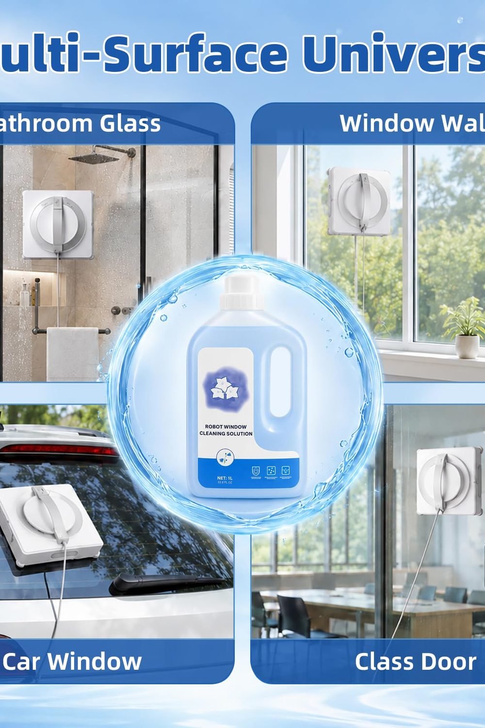 Window Cleaning Solution ECOVACS WINBOT All Series Cleaning Robot in use at home - Window Cleaning Solution ECOVACS WINBOT All Series Cleaning Robot