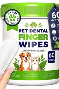 Dog Dental Wipes Teeth Cleaning, Finger Toothbrush Wipes Dogs Cats,Dog Teeth Cleaning Wipes Reduce Bad Breath & Plaque Tartar, No-Rinse Daily Oral Care,Dog Toothbrush & Toothpaste Alternatives main product view - Dog Dental Wipes Teeth Cleaning, Finger Toothbrush Wipes Dogs Cats,Dog Teeth Cleaning Wipes Reduce Bad Breath & Plaque Tartar, No-Rinse Daily Oral Care,Dog Toothbrush & Toothpaste Alternatives