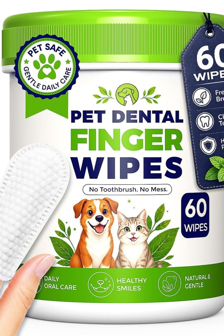 Dog Dental Wipes Teeth Cleaning, Finger Toothbrush Wipes Dogs Cats,Dog Teeth Cleaning Wipes Reduce Bad Breath & Plaque Tartar, No-Rinse Daily Oral Care,Dog Toothbrush & Toothpaste Alternatives main product view - Dog Dental Wipes Teeth Cleaning, Finger Toothbrush Wipes Dogs Cats,Dog Teeth Cleaning Wipes Reduce Bad Breath & Plaque Tartar, No-Rinse Daily Oral Care,Dog Toothbrush & Toothpaste Alternatives