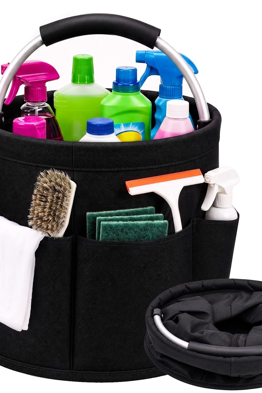 Cleaning Caddy for Cleaning Supplies,17-L,6 Side Pockets product image