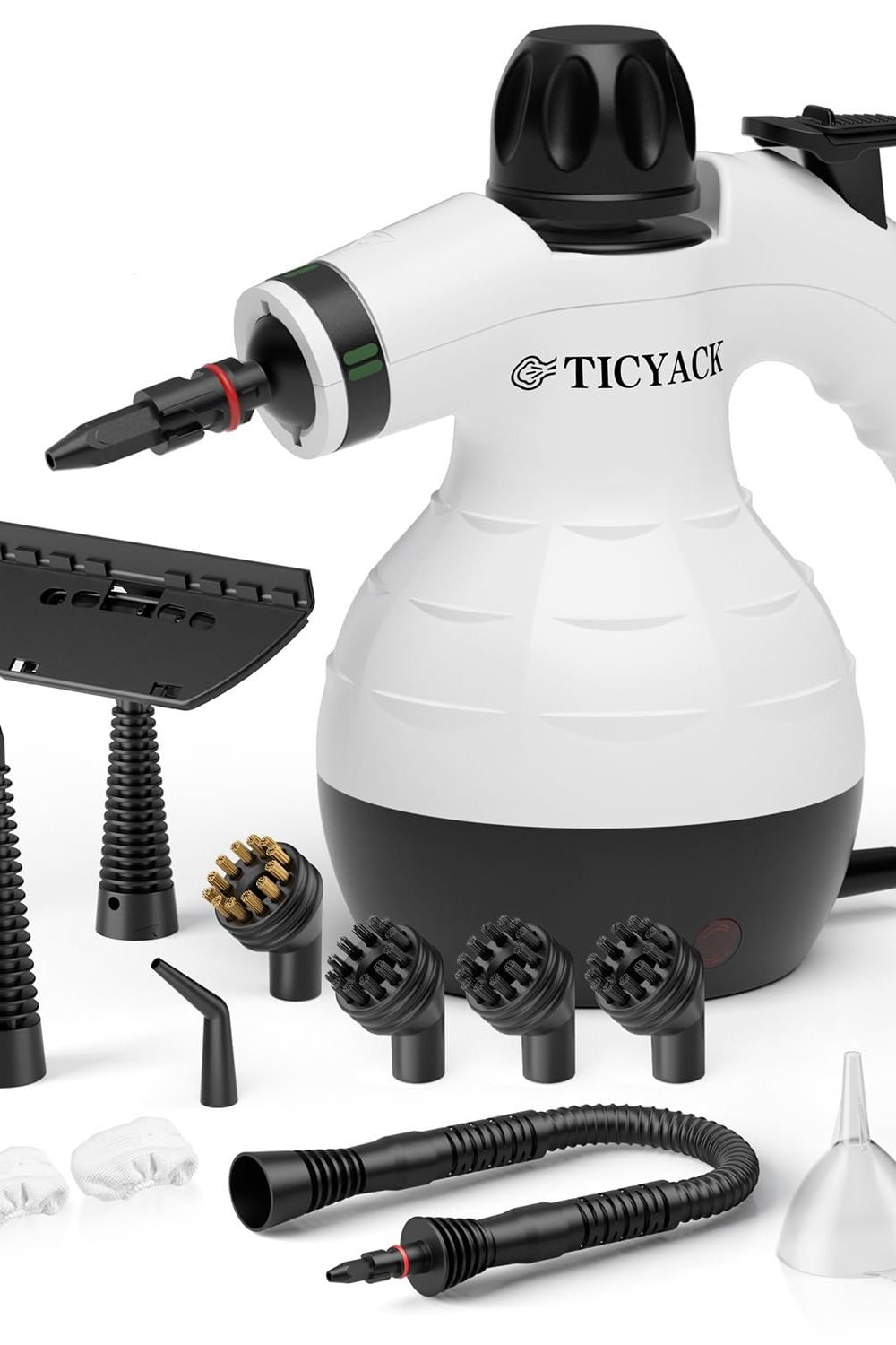 TICYACK Handheld Steam Cleaner with 16 Accessories & Safety Lock, White product image
