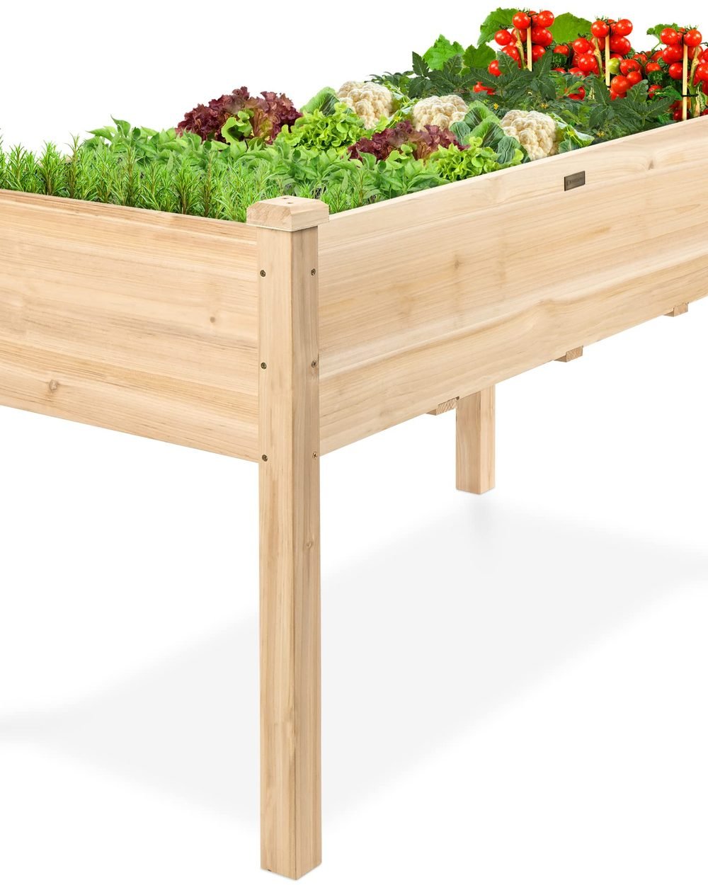 Best Choice Products elevated wooden raised bed product detail
