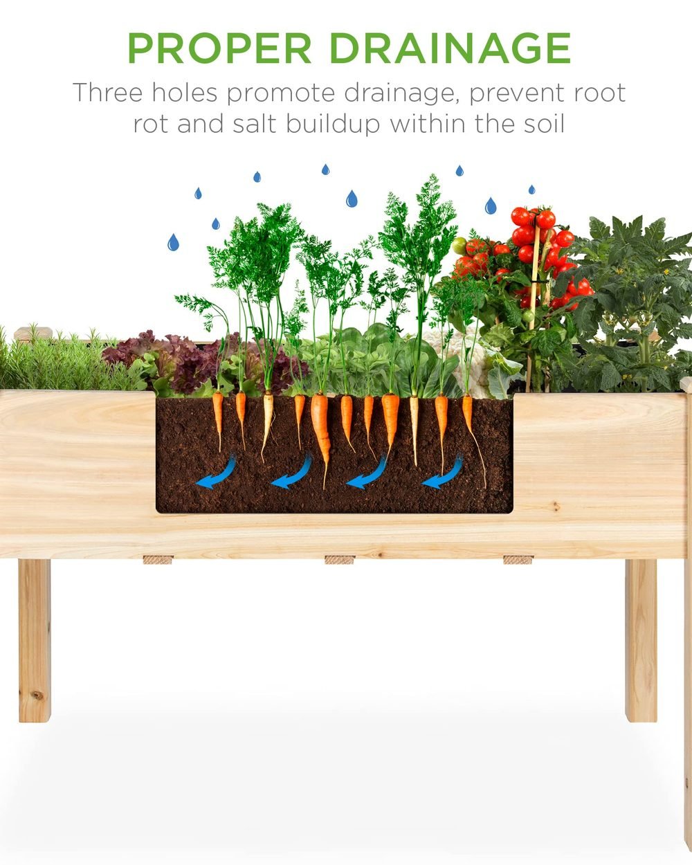 Best Choice Products elevated planter patio growing context