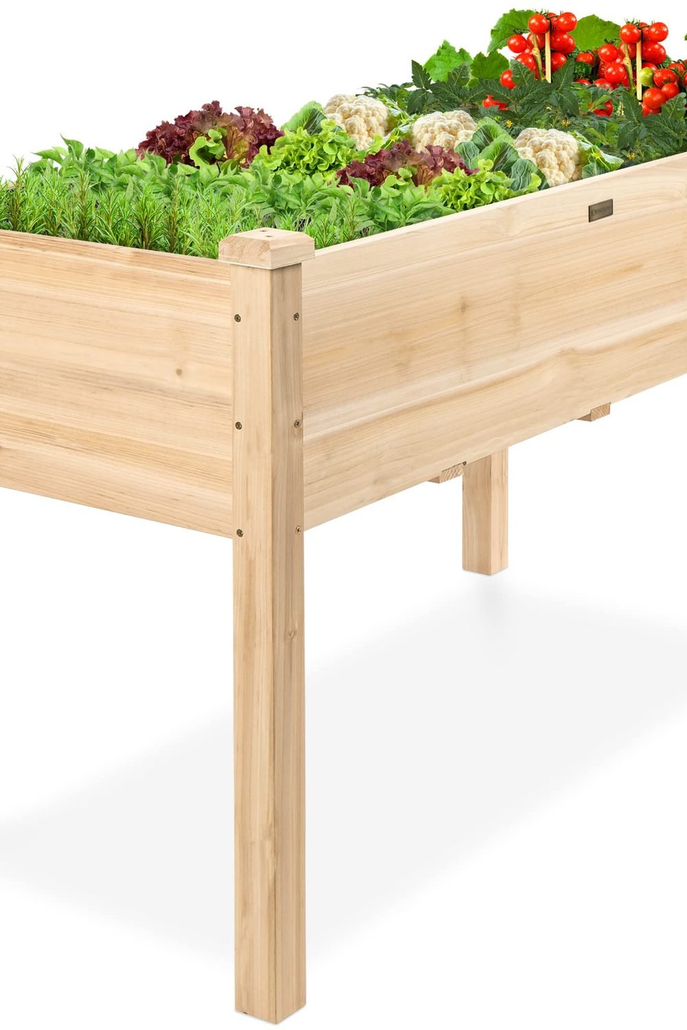 Best Choice Products 48 x 24 x 30 Inch Elevated Wood Raised Garden Bed product image