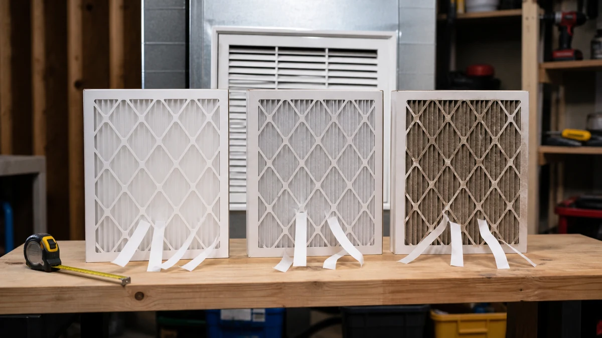 air filter for home hvac comparison testing setup