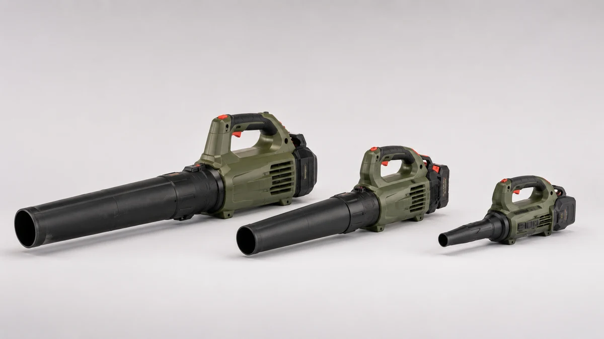 Best Cordless Leaf Blower 2026: 3 Picks Compared 1 Three cordless leaf blowers of different sizes lined up side by side for comparison