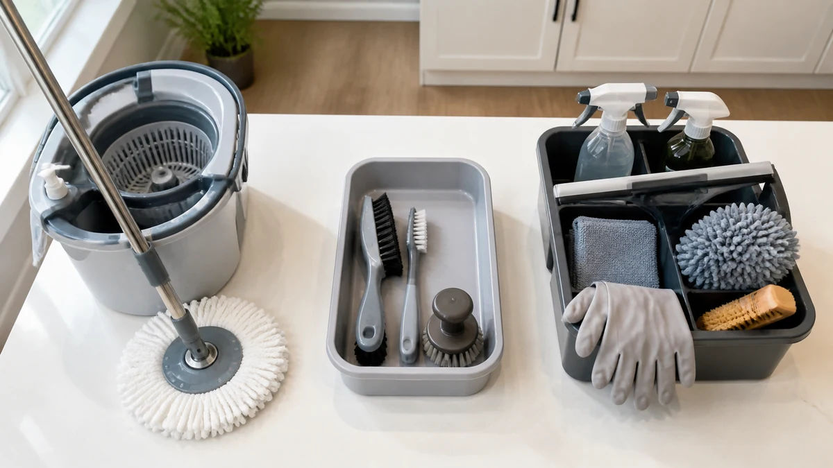 Best Cleaning Supplies 2026: 3 Product Comparison 9 cleaning supplies comparison testing setup