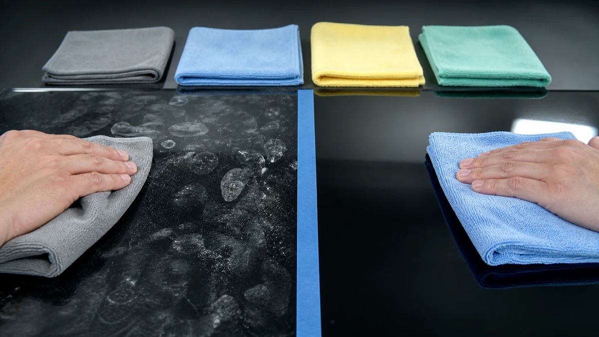 Best Microfiber Cleaning Cloths 2026: 3 Product Comparison 5 microfiber cleaning cloths comparison testing setup