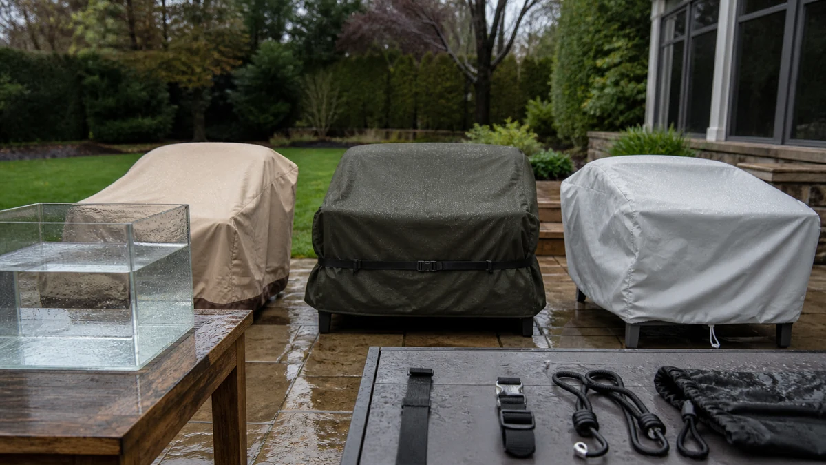 Best Outdoor Furniture Covers 2026: 3 Product Comparison 5 outdoor furniture covers comparison testing setup