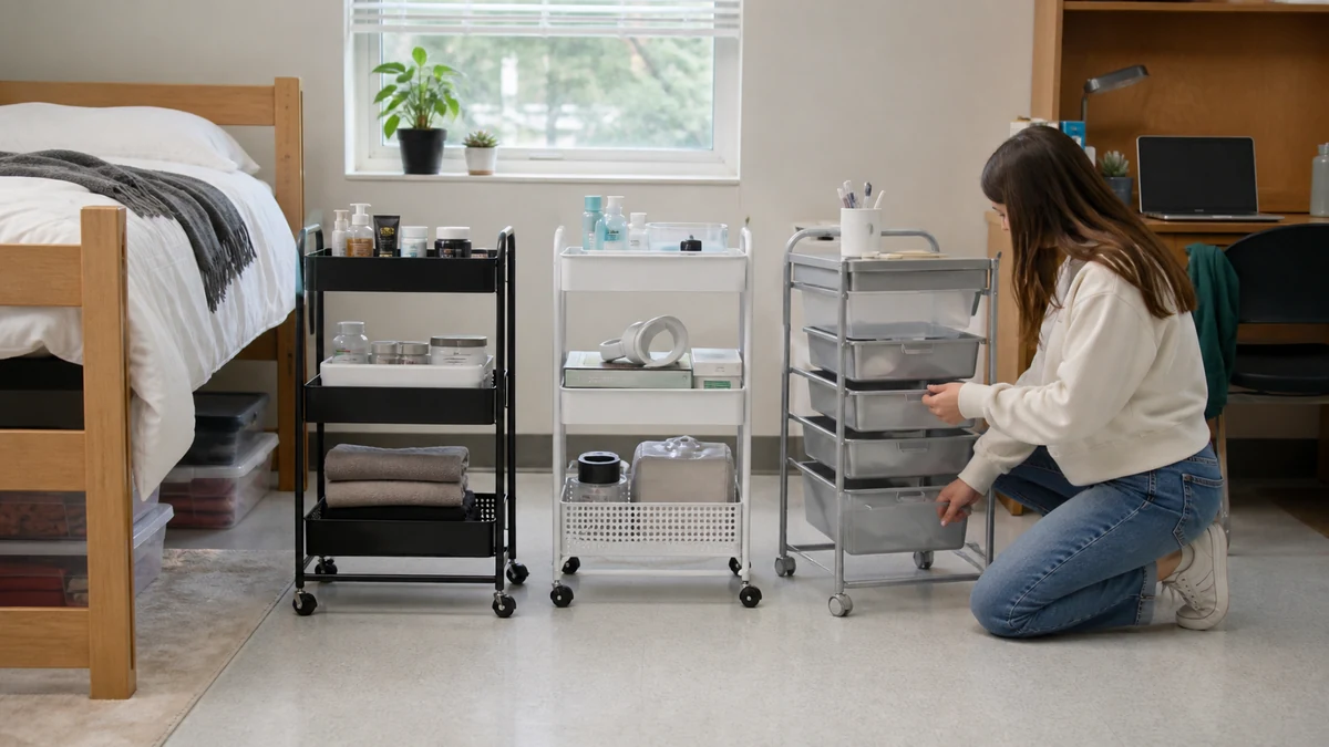 Best Rolling Cart For Dorm Room 2026: 3 Product Comparison 5 rolling cart for dorm room comparison testing setup