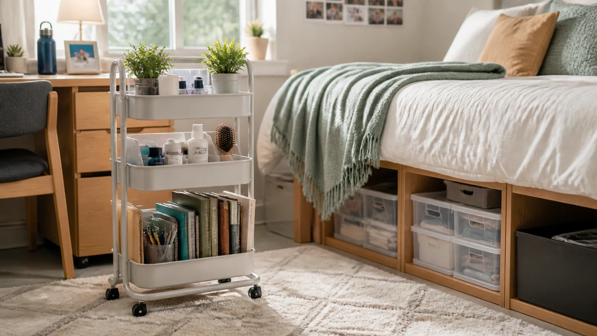 Rolling Cart For Dorm Room Trend 2026: What US Buyers Need to Know 3 Real-world rolling cart for dorm room setup in an outdoor living space