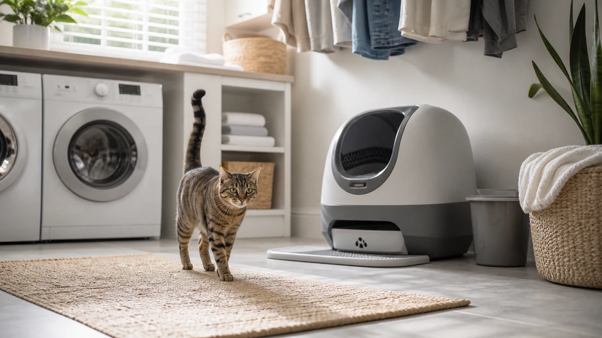 Self Cleaning Cat Litter Box Trend 2026: What US Buyers Need to Know 5 Real-world self cleaning cat litter box setup in an outdoor living space