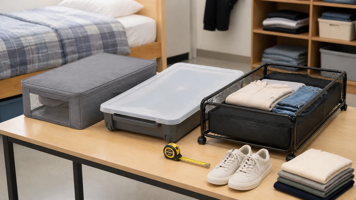 Best Under Bed Storage For Dorm Room 2026: 3 Product Comparison 5 under bed storage for dorm room comparison testing setup