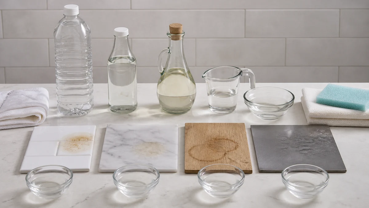 Best Vinegar For Cleaning 2026: 3 Product Comparison 5 vinegar for cleaning comparison testing setup