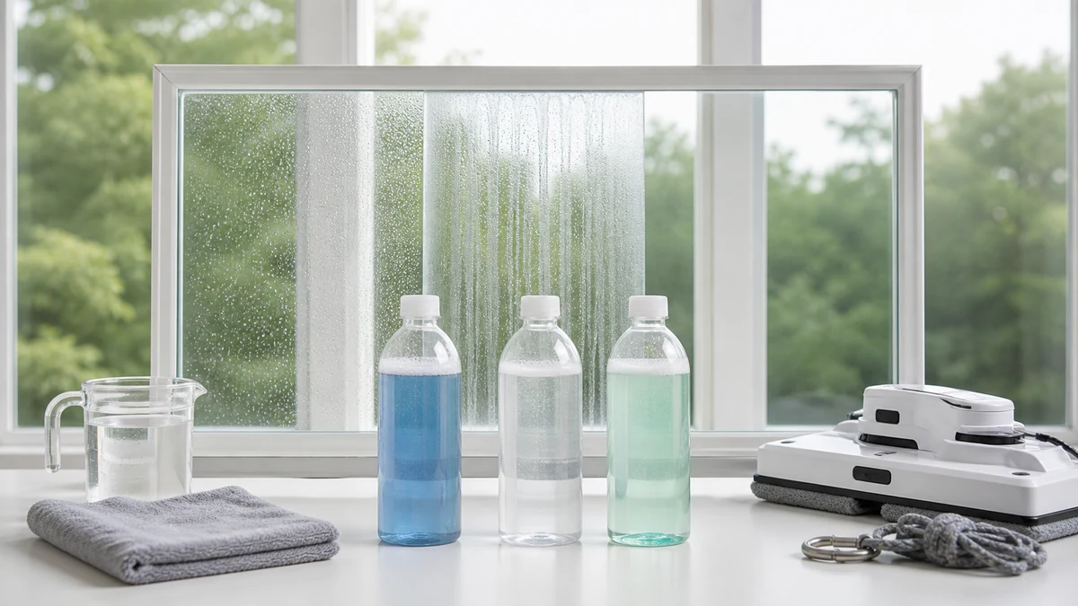 Best Window Cleaning Solution 2026: 3 Product Comparison 9 window cleaning solution comparison testing setup