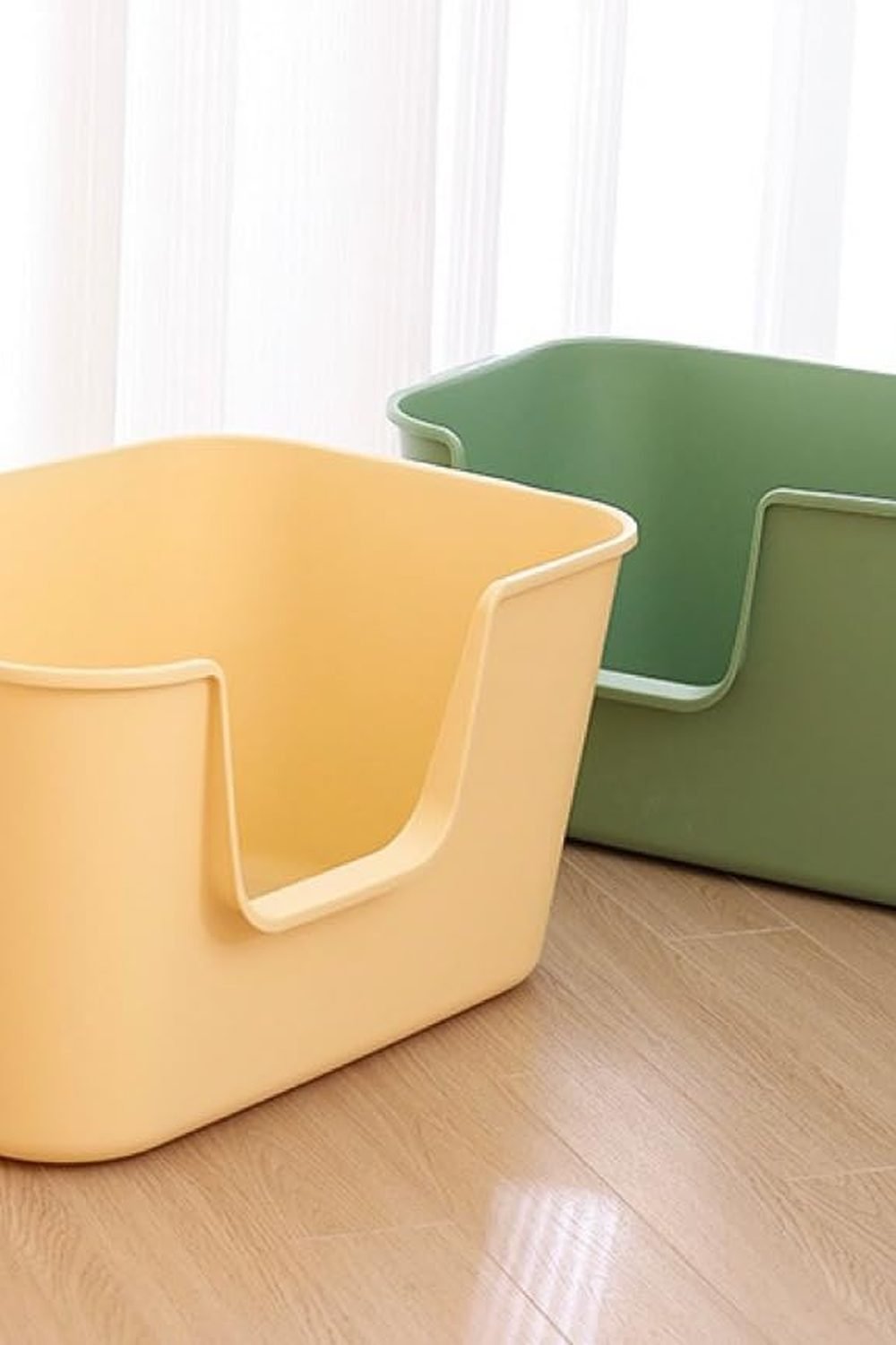 Best Litter Box for Large Cats: 3 Picks Compared 8 RIZZARI Extra Large Kitty Litter Box with High Sides close view
