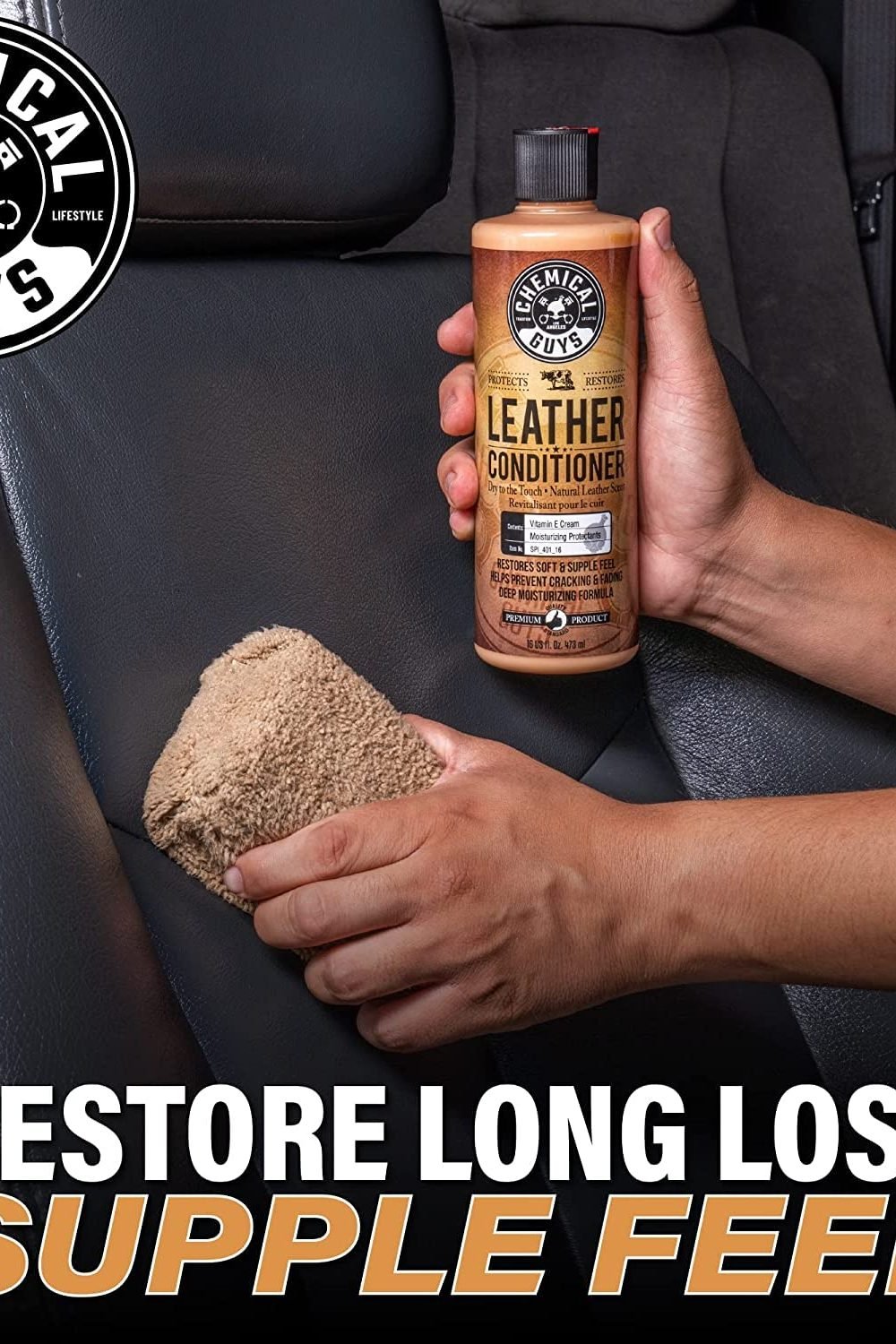 Chemical Guys, Vintage Series Leather Conditioner Car Interiors, 16 oz in use at home - Chemical Guys, Vintage Series Leather Conditioner Car Interiors, 16 oz