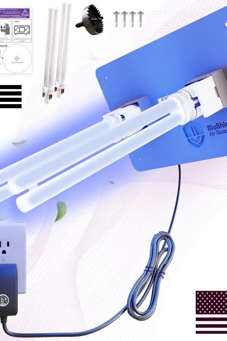 Mammoth BioShieldUV Air Guardian 18W HVAC UV Light Air Purifier,4 Bulbs,Wall Outlet Powered, CE, FCC & UL Certified UV-C Light AC the Whole House, Furnace & UV light AC system (110V Lamp) main product view - Mammoth BioShieldUV Air Guardian 18W HVAC UV Light Air Purifier,4 Bulbs,Wall Outlet Powered, CE, FCC & UL Certified UV-C Light AC the Whole House, Furnace & UV light AC system (110V Lamp)