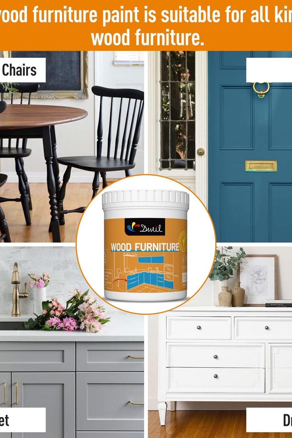 DWIL Acrylic Wood Paint Furniture - Semi-Gloss Paint Suitable Wood Surface Renovation, Water-Based All match Paint, Non-Toxic & Odorless, Eco-Friendly & Healthy (32OZ, Amber) accessories and refills - DWIL Acrylic Wood Paint Furniture - Semi-Gloss Paint Suitable Wood Surface Renovation, Water-Based All match Paint, Non-Toxic & Odorless, Eco-Friendly & Healthy (32OZ, Amber)