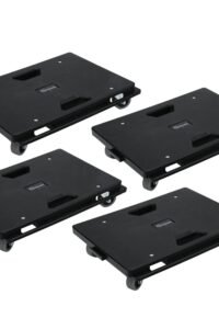 4 Pack Furniture Dolly Upgraded Dollies Connectable with 4 Wheels Small Flat Dolly Cart with 500 LBS Capacity Heavy Appliance, Black main product view - 4 Pack Furniture Dolly Upgraded Dollies Connectable with 4 Wheels Small Flat Dolly Cart with 500 LBS Capacity Heavy Appliance, Black