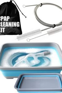 CPAP Cleaning Kit Hose and Mask, CPAP Hose Cleaning Brush, Collapsible Wash Basin, Storage Bag, Compatible with Standard and Slimline CPAP Tubing (Basin + Brush Kit) main product view - CPAP Cleaning Kit Hose and Mask, CPAP Hose Cleaning Brush, Collapsible Wash Basin, Storage Bag, Compatible with Standard and Slimline CPAP Tubing (Basin + Brush Kit)