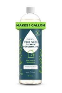 Puracy Wood Floor Cleaner Concentrate - pH Neutral Plant-Powered Hardwood All Purpose Cleaner - Residue-Free Non-Sticky Cleaning Solution As Seen on TikTok (Blue Sage & Driftwood, 16 fl oz) main product view - Puracy Wood Floor Cleaner Concentrate - pH Neutral Plant-Powered Hardwood All Purpose Cleaner - Residue-Free Non-Sticky Cleaning Solution As Seen on TikTok (Blue Sage & Driftwood, 16 fl oz)