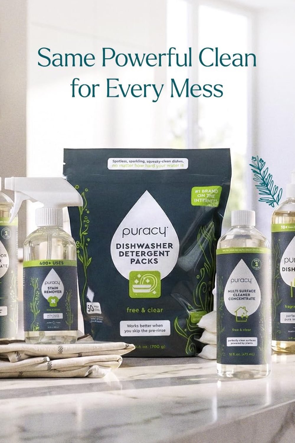Puracy Wood Floor Cleaner Concentrate - pH Neutral Plant-Powered Hardwood All Purpose Cleaner - Residue-Free Non-Sticky Cleaning Solution As Seen on TikTok (Blue Sage & Driftwood, 16 fl oz) in use at home - Puracy Wood Floor Cleaner Concentrate - pH Neutral Plant-Powered Hardwood All Purpose Cleaner - Residue-Free Non-Sticky Cleaning Solution As Seen on TikTok (Blue Sage & Driftwood, 16 fl oz)