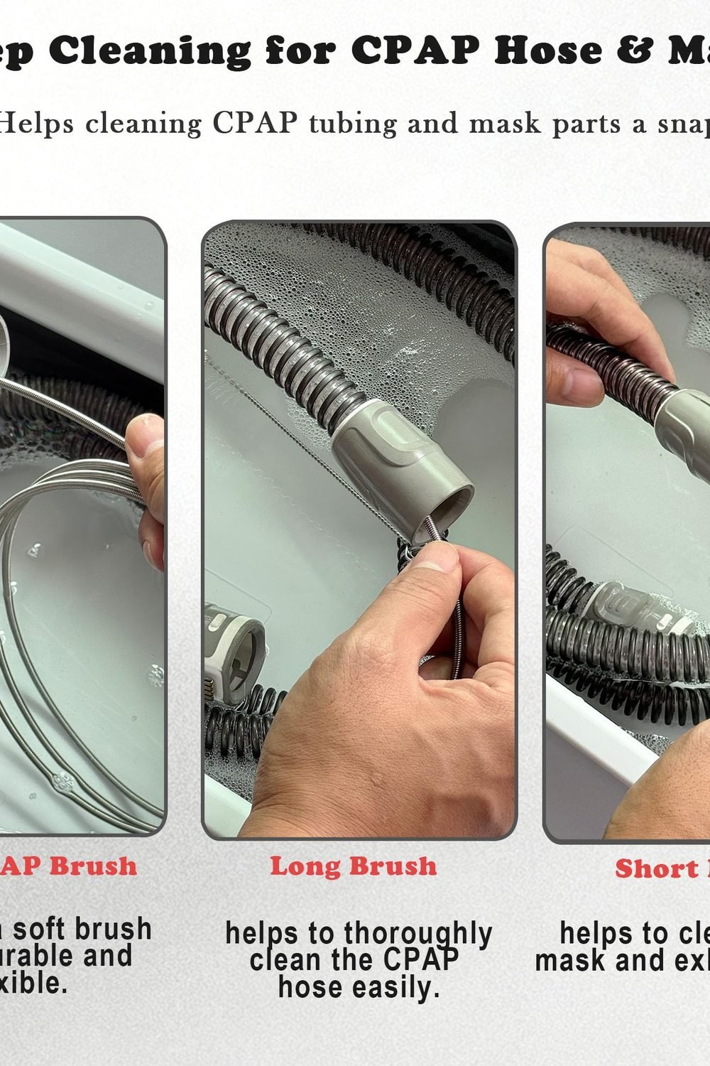 CPAP Cleaning Kit with Hose Dryer Universal 22mm Tubing, Cpap Cleaner Supplies Includes Collapsible Wash Basin, Hose & Mask Brush, CPAP Holder & Hose End Caps | Make Cpap Cleaning Easier accessories and refills - CPAP Cleaning Kit with Hose Dryer Universal 22mm Tubing, Cpap Cleaner Supplies Includes Collapsible Wash Basin, Hose & Mask Brush, CPAP Holder & Hose End Caps | Make Cpap Cleaning Easier