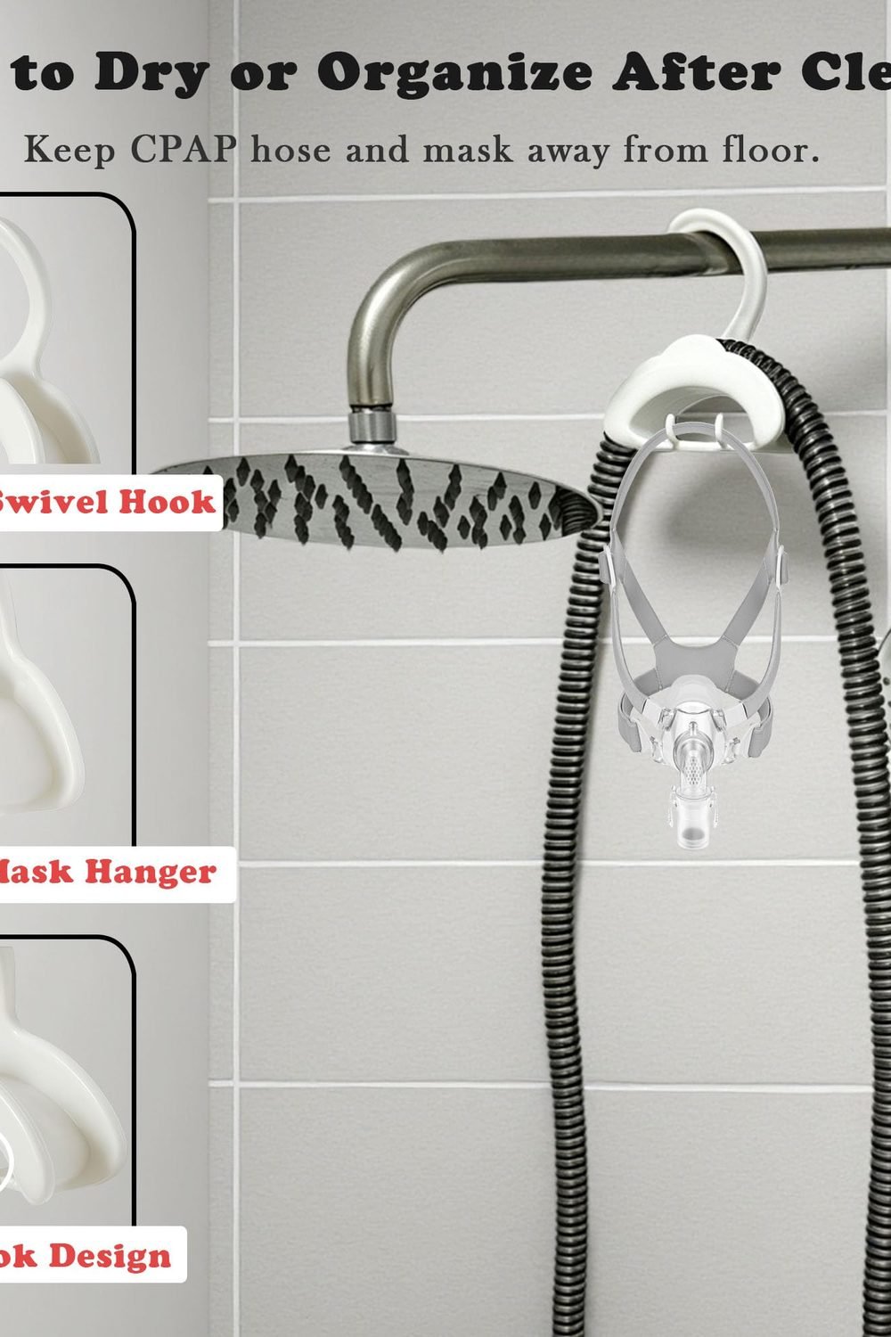 CPAP Cleaning Kit with Hose Dryer Universal 22mm Tubing, Cpap Cleaner Supplies Includes Collapsible Wash Basin, Hose & Mask Brush, CPAP Holder & Hose End Caps | Make Cpap Cleaning Easier in use at home - CPAP Cleaning Kit with Hose Dryer Universal 22mm Tubing, Cpap Cleaner Supplies Includes Collapsible Wash Basin, Hose & Mask Brush, CPAP Holder & Hose End Caps | Make Cpap Cleaning Easier