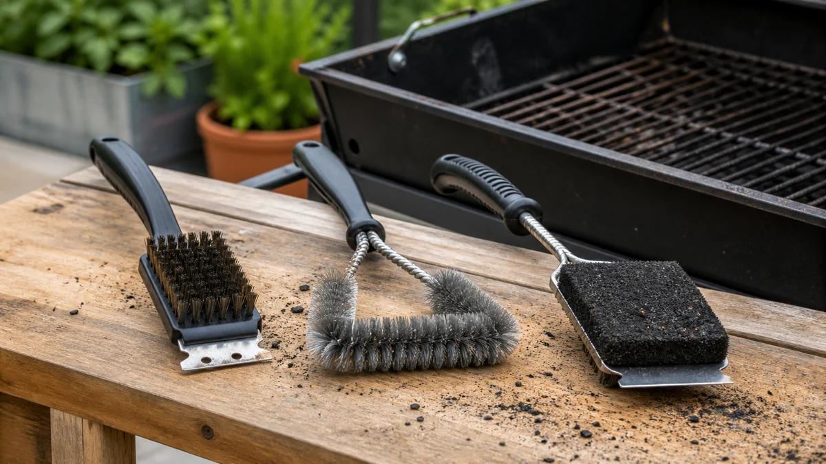 Best Grill Cleaning Brush 2026: 3 Product Comparison 5 grill cleaning brush comparison testing setup