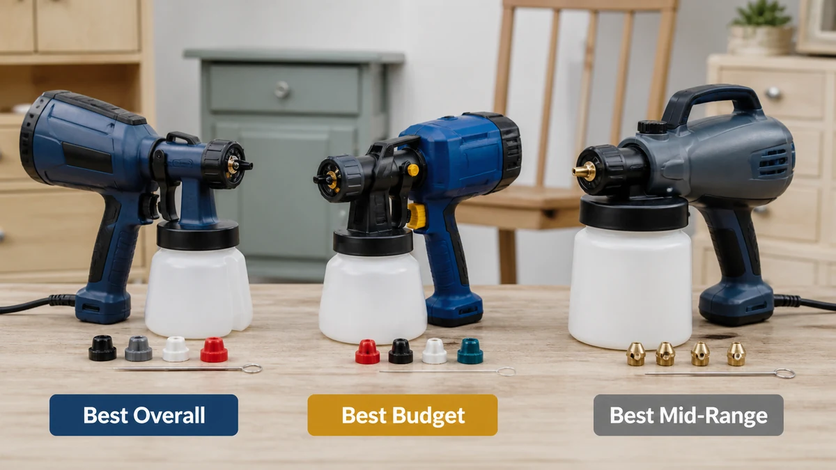 Best Paint Sprayer For Furniture 2026: 3 Product Comparison 1 Editorial comparison image